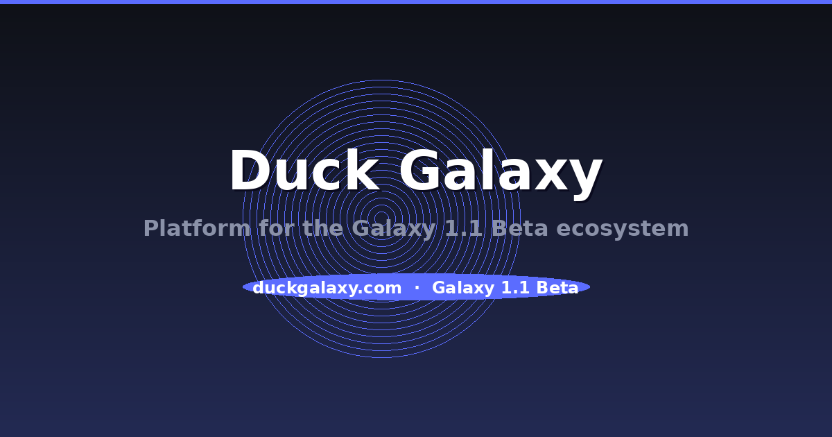 Duck Galaxy social/OG banner